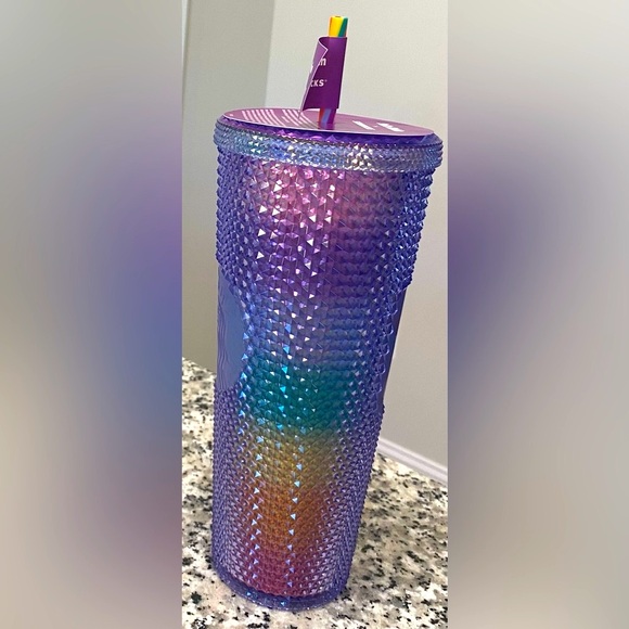 Starbucks Rainbow Sparkle Studded X Sofie Birkin Venti Tumbler PRIDE - Picture 5 of 15